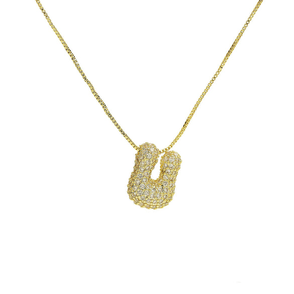 Wholesale Pendant Necklace Brass Copper With Letters Numbers Text Pattern Electroplated