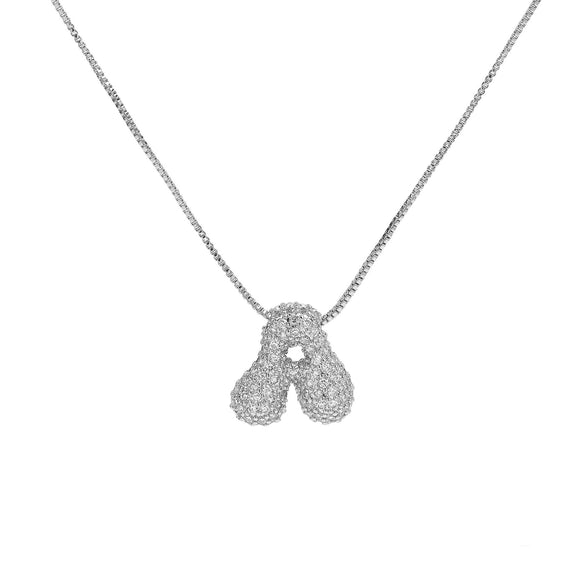 Wholesale Pendant Necklace Brass Copper With Letters Numbers Text Pattern Electroplated