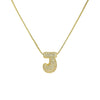 Wholesale Pendant Necklace Brass Copper With Letters Numbers Text Pattern Electroplated