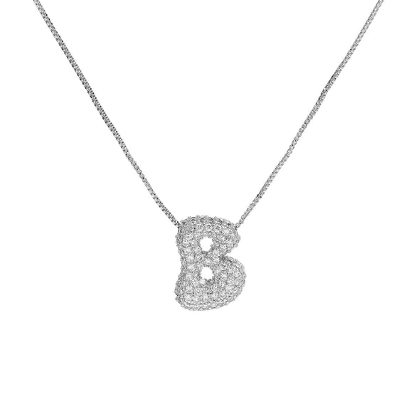 Wholesale Pendant Necklace Brass Copper With Letters Numbers Text Pattern Electroplated