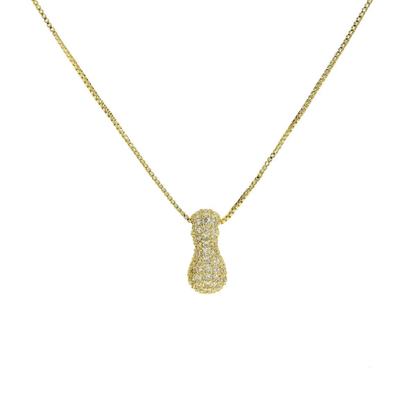 Wholesale Pendant Necklace Brass Copper With Letters Numbers Text Pattern Electroplated