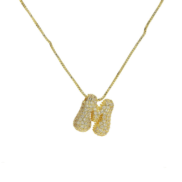 Wholesale Pendant Necklace Brass Copper With Letters Numbers Text Pattern Electroplated