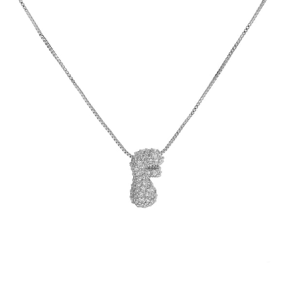 Wholesale Pendant Necklace Brass Copper With Letters Numbers Text Pattern Electroplated