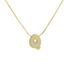 Wholesale Pendant Necklace Brass Copper With Letters Numbers Text Pattern Electroplated