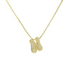 Wholesale Pendant Necklace Brass Copper With Letters Numbers Text Pattern Electroplated