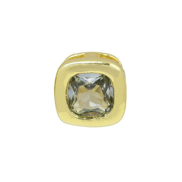 Wholesale Pendant Necklace Colorful Geometric Square Birthstone Zircon Copper Brass Electroplating For Women