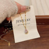 Wholesale Pendant Necklace Copper Alloy Drop Shape Electroplating Female Minimalist Clavicle Chain Accessories