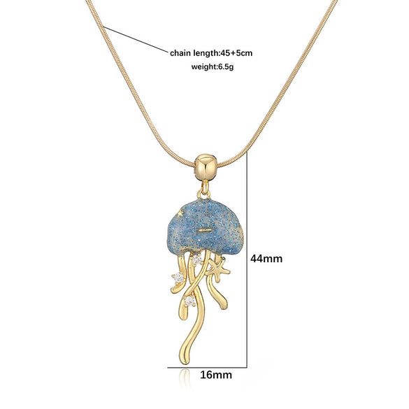 Wholesale Pendant Necklace Copper Animal Zodiac Dripping Oil Style Snake Bone Chain