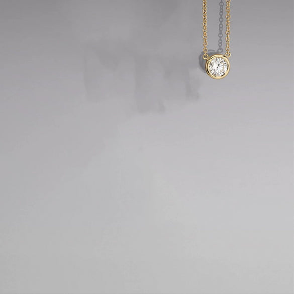 Wholesale Pendant Necklace Copper Artificial Crystal Geometric Electroplating For Women