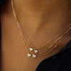 Wholesale Pendant Necklace Copper Artificial Crystal Geometric Electroplating For Women