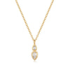 Wholesale Pendant Necklace Copper Artificial Crystal Geometric Oval Round Electroplated Light Luxury Style