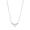 Wholesale Pendant Necklace Copper Artificial Crystal Geometric Oval Round Electroplated Light Luxury Style