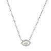 Wholesale Pendant Necklace Copper Artificial Crystal Geometric Oval Round Electroplated Light Luxury Style