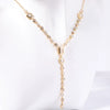 Wholesale Pendant Necklace Copper Artificial Crystal Geometric Oval Round Light Luxury Style Furnace Vacuum Plating O Shaped Chain For Women