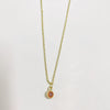 Wholesale Pendant Necklace Copper Electroplated Geometric Mixed Gem Inlay For Women