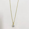 Wholesale Pendant Necklace Copper Electroplated Geometric Mixed Gem Inlay For Women