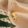 Wholesale Pendant Necklace Copper Geometric Electroplated Inlaid Zircon Simple Cute Cartoon Style