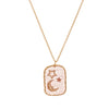 Wholesale Pendant Necklace Copper Geometric Heart Shape Printed Electroplating For Women