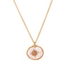 Wholesale Pendant Necklace Copper Geometric Heart Shape Printed Simple Style Electroplating