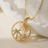 Wholesale Pendant Necklace Copper Geometric Turtle Crab Simple Stylish Women's