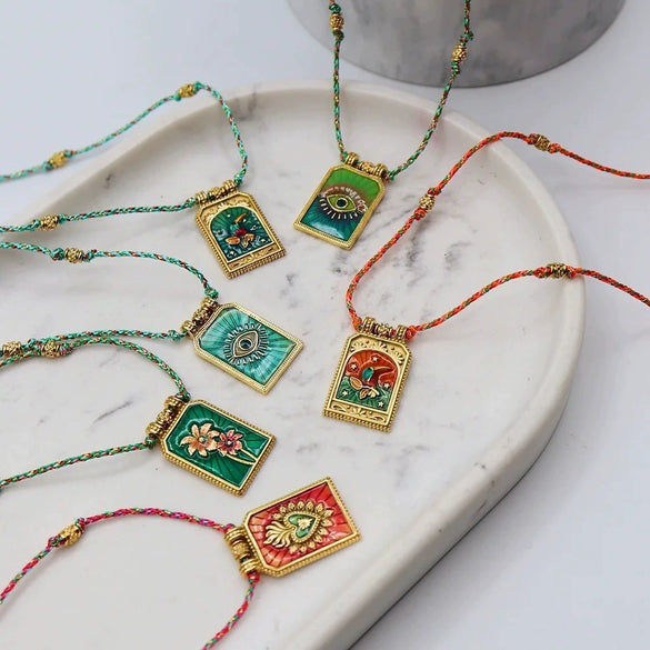 Wholesale Pendant Necklace Copper Gold Plated Artistic Retro Animals Zodiac Signs Women's