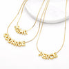 Wholesale Pendant Necklace Copper Gold Plated English Letter Simple Style