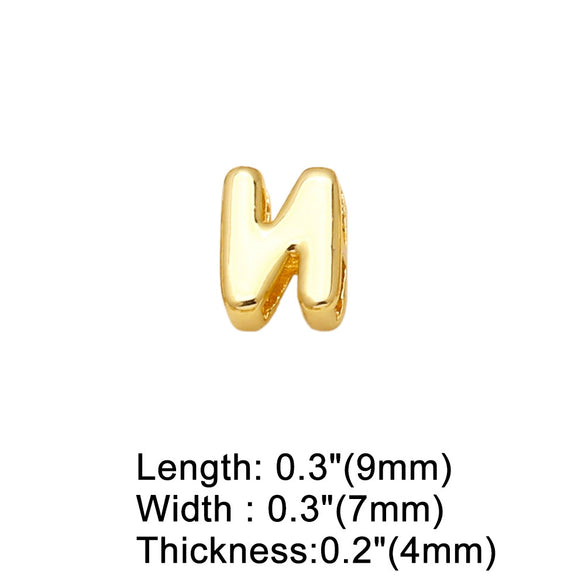 Wholesale Pendant Necklace Copper Gold Plated English Letter Simple Style