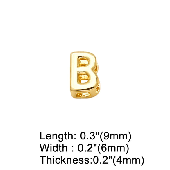 Wholesale Pendant Necklace Copper Gold Plated English Letter Simple Style