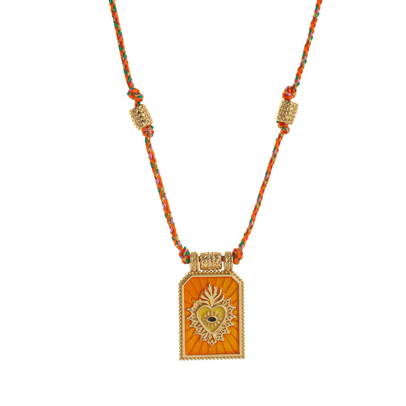 Wholesale Pendant Necklace Copper Gold Plated Heart Shape Minimalist Geometric Style For Women