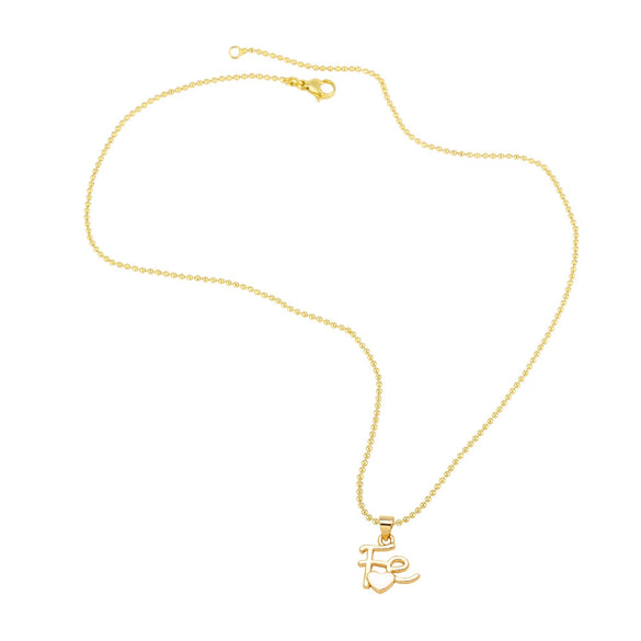Wholesale Pendant Necklace Copper Gold Plated Heart Shape Minimalist Style
