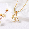 Wholesale Pendant Necklace Copper Gold Plated Heart Shape Minimalist Style
