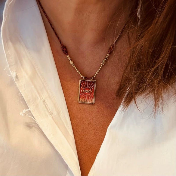 Wholesale Pendant Necklace Copper Gold Plated Love Joker Tarot Minimalist Geometric Heart Shape