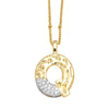 Wholesale Pendant Necklace Copper Goldplated With Letter Pattern Pearl Chain Minimalist Style Unisex