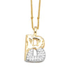 Wholesale Pendant Necklace Copper Goldplated With Letter Pattern Pearl Chain Minimalist Style Unisex