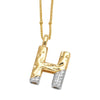 Wholesale Pendant Necklace Copper Goldplated With Letter Pattern Pearl Chain Minimalist Style Unisex