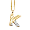 Wholesale Pendant Necklace Copper Goldplated With Letter Pattern Pearl Chain Minimalist Style Unisex