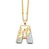 Wholesale Pendant Necklace Copper Goldplated With Letter Pattern Pearl Chain Minimalist Style Unisex
