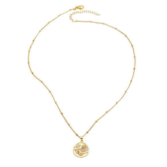 Wholesale Pendant Necklace Copper Heart Shape Electroplating Simple Style For Women