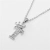 Wholesale Pendant Necklace Copper Inlaid Zircon Alloy With Micro Inlay English Letter Design Ochain