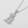 Wholesale Pendant Necklace Copper Inlaid Zircon Alloy With Micro Inlay English Letter Design Ochain