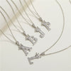 Wholesale Pendant Necklace Copper Inlaid Zircon Alloy With Micro Inlay English Letter Design Ochain