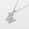 Wholesale Pendant Necklace Copper Inlaid Zircon Alloy With Micro Inlay English Letter Design Ochain