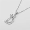 Wholesale Pendant Necklace Copper Inlaid Zircon Alloy With Micro Inlay English Letter Design Ochain