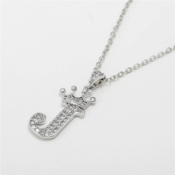 Wholesale Pendant Necklace Copper Inlaid Zircon Alloy With Micro Inlay English Letter Design Ochain