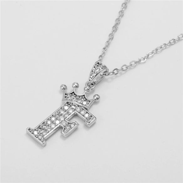 Wholesale Pendant Necklace Copper Inlaid Zircon Alloy With Micro Inlay English Letter Design Ochain