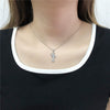Wholesale Pendant Necklace Copper Inlaid Zircon Alloy With Micro Inlay English Letter Design Ochain