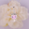 Wholesale Pendant Necklace Copper Inlaid Zircon Light Luxury Retro Love Heart Shape Electroplating
