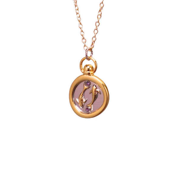 Wholesale Pendant Necklace Copper 18K Gold Plated Constellation Vintage Casting For Women