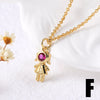 Wholesale Pendant Necklace Copper 18K Gold Plated Geometric Style