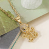 Wholesale Pendant Necklace Copper 18K Goldplated Geometric Octopus Design Simple Style For Women